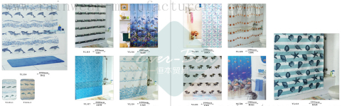 76-77 China clear vinyl shower curtain factory